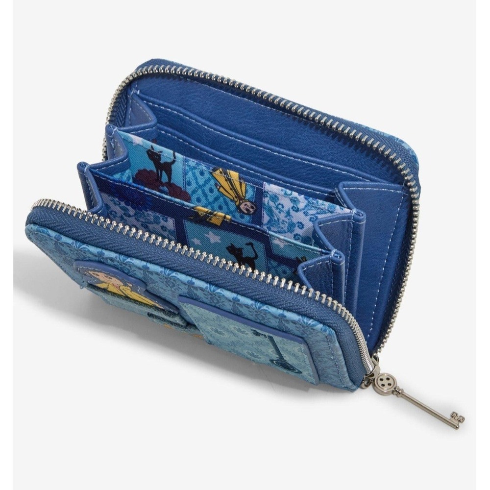 Loungefly Coraline Denim Backpack & Wallet Set Cosplay Patchwork Bag - Picture 4 of 10
